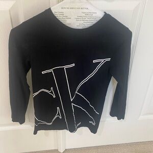 Calvin Klein Jeans Women’s Black Long Sleeve Tee